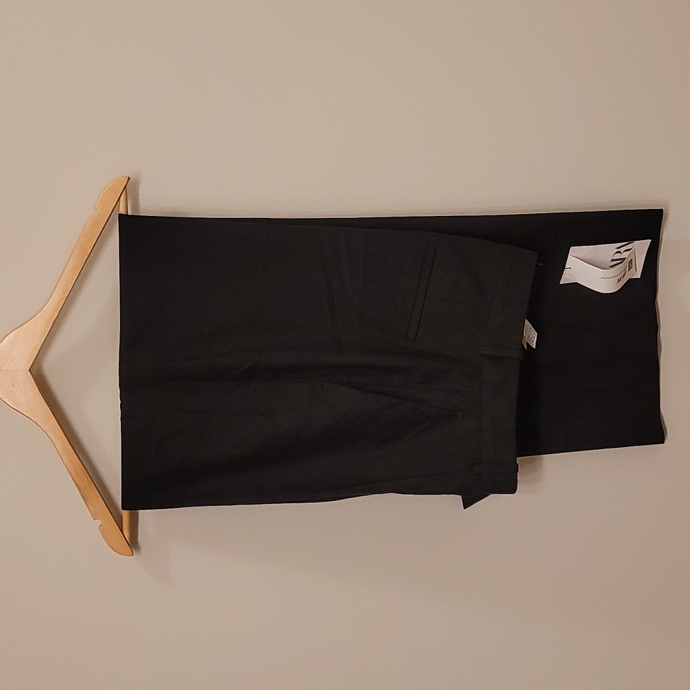 NWT Zara Wide Leg Menswear Pants, black